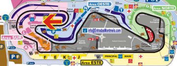 Tribune M, GP Barcelone<br />Circuit de Catalogne Montmelo<br />Grand Prix de Catalogne de vitesse moto,  <br />épreuve du Championnat du monde de vitesse moto